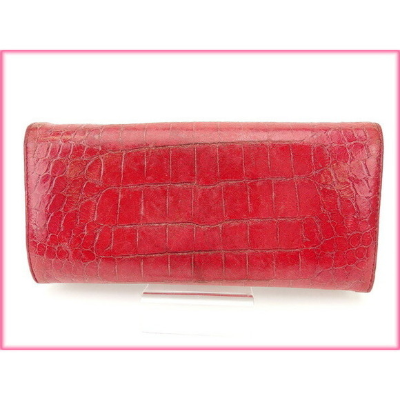 Miu Miu pink Wallet long crocodile leather - Picture 1 of 6
